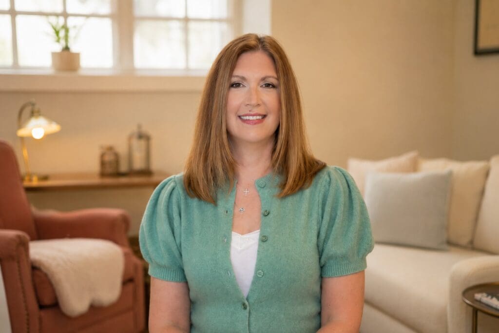 Michele Montenegro, MSW, LCSW, therapist and founder of arKardia, ready to connect with new clients.